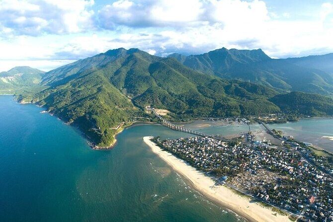 From Hue: sightseeing transfer to Hoi An with An Bang Cemetery - Da Nang option and Marble Mountain cave-pagodas stop