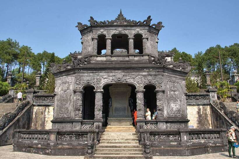 Hue: Explore the Royal City Customize with Dragon Boat - Royal tombs: three very different ways to remember an emperor
