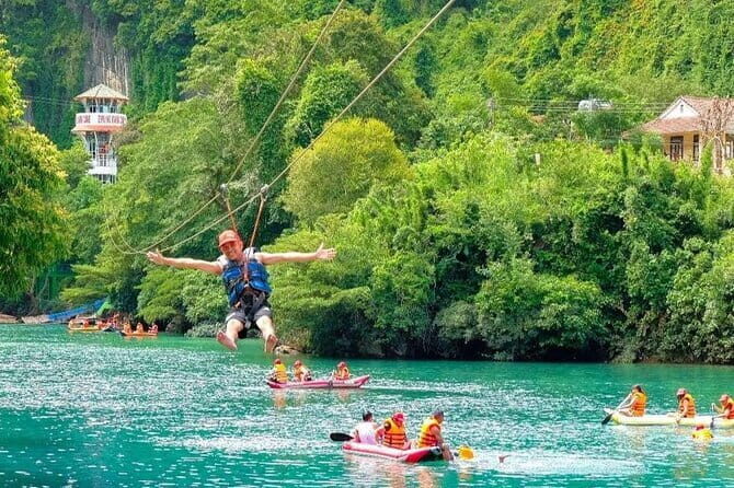 Phong Nha Cave Tour from Hue City - Dark Cave: zipline, mud bathing, Chay River kayaking, and swimming