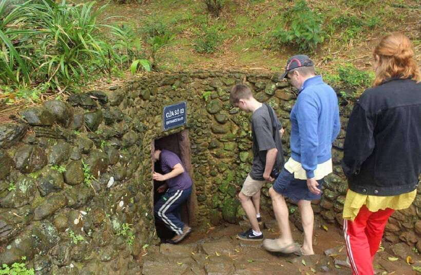 Vinh Moc Tunnels & Khe Sanh DMZ Tour from Hue or Phong Nha - Vinh Moc Tunnels: walking through shelter built for families